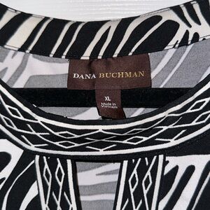 Dana Buchman Black and White Midi Dress